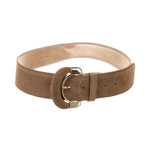 Sezane Taupe Suede Belt